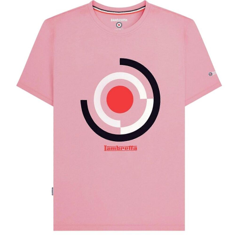 Lambretta Mens Target Render T-Shirt / Dawn Pink